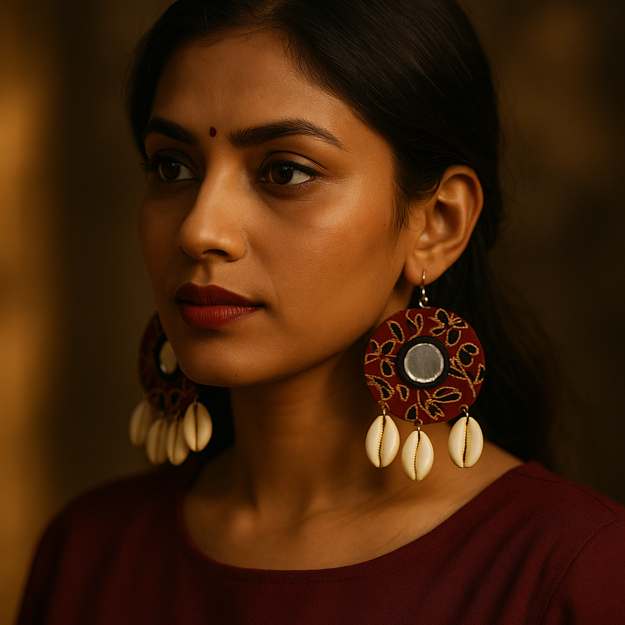 Red Loop earrings