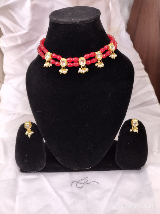 Kundan necklace choker