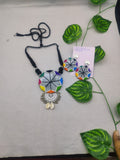 Multicolour mirror necklace