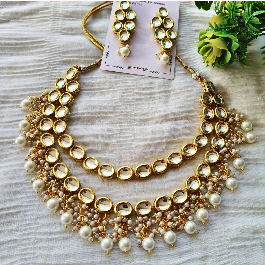 Kundan pearl Royal necklace