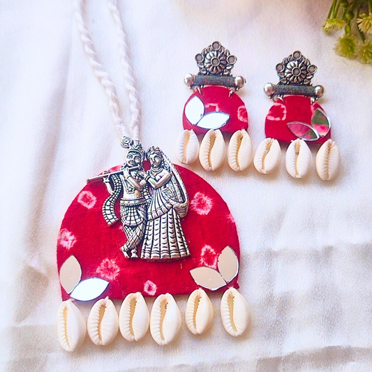 Radhe krishna red set