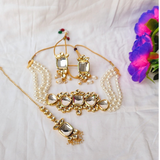 White kundan necklace