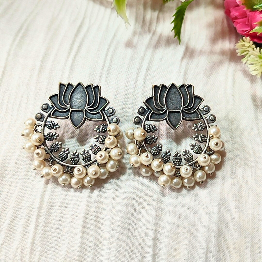 Lotus earings