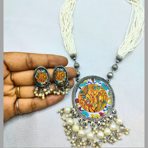 Madhubani Grace handcrafted necklace