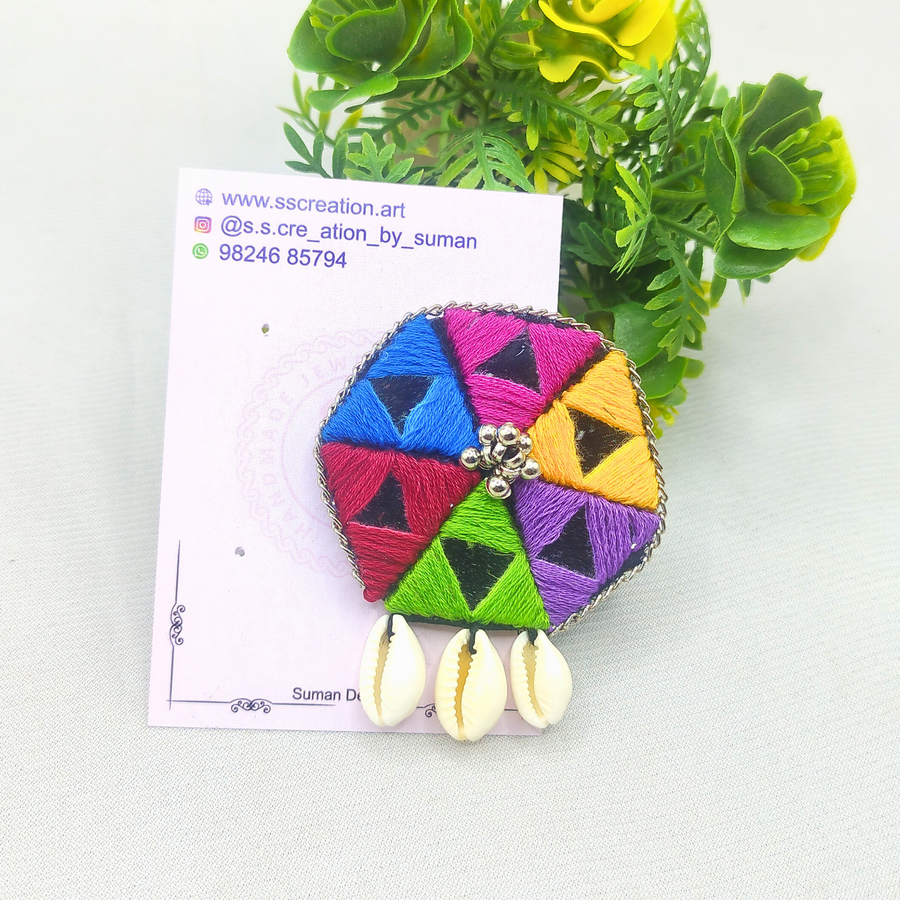 Multi colour Mirror hairpin