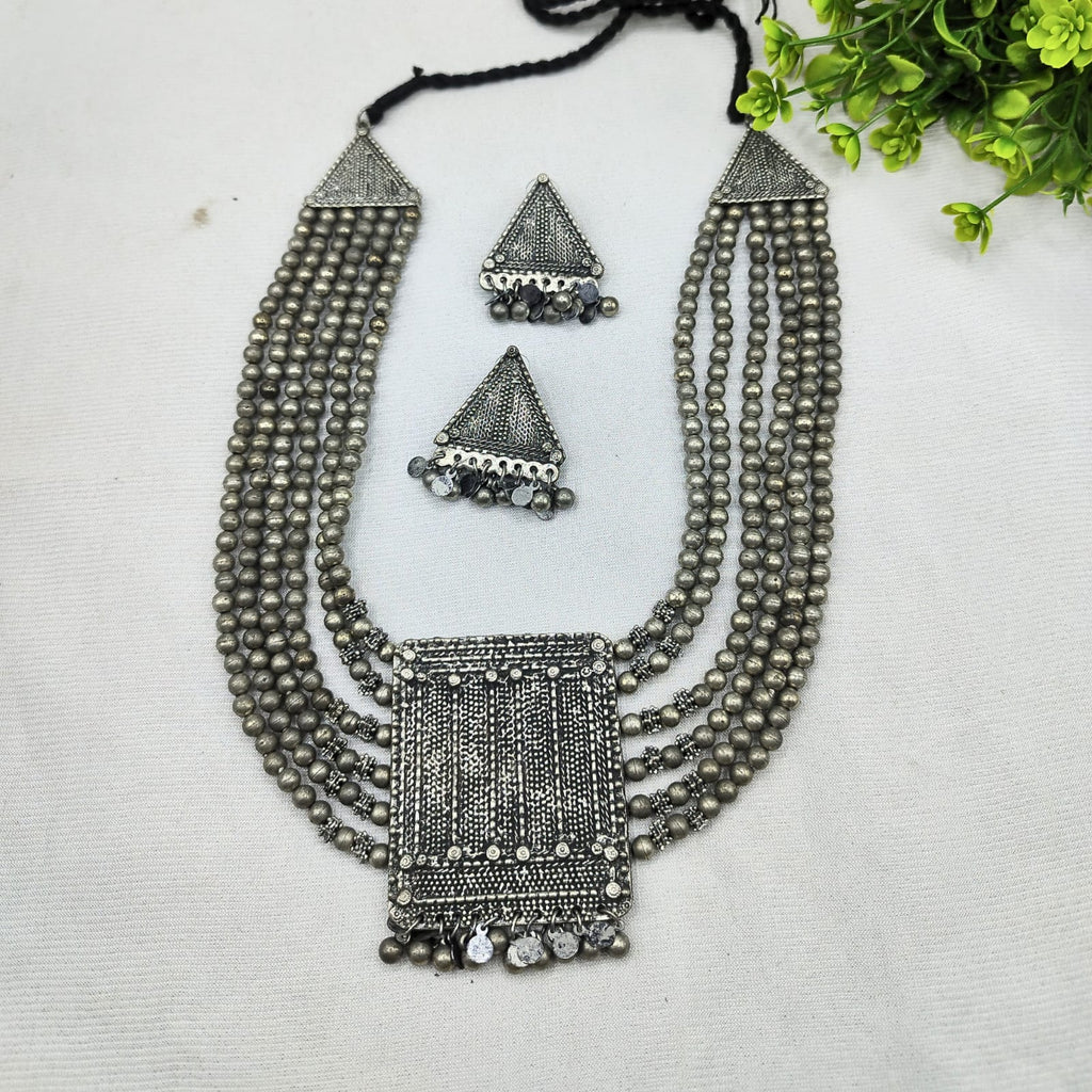 Oxodise Long Necklace Black