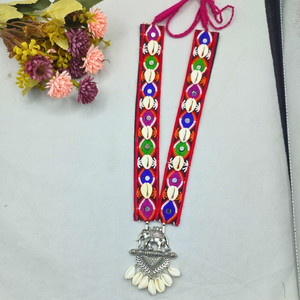 Elephant pendant boho long necklace