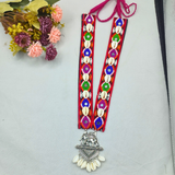 Elephant pendant boho long necklace