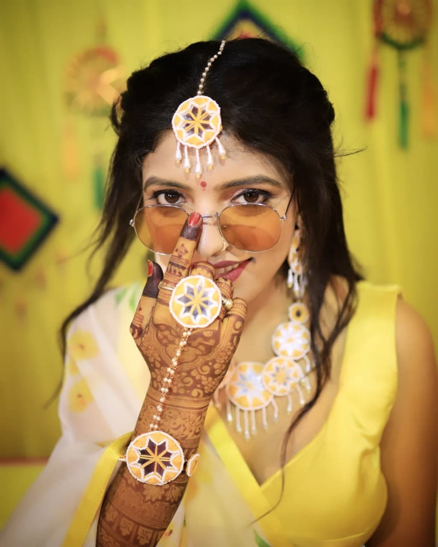 Sunira glow Haldi jewellery